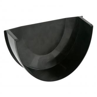 DEEPSTYLE GUTTER 170MM BLACK INTERNAL STOP END BR096B