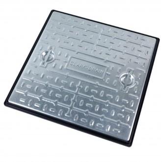 MANHOLE COVER & FRAME GALV. 600 X 600MM 5.0T PC7BG3