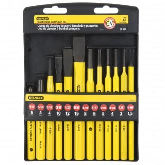 STANLEY PUNCH & CHISEL SET 12PC 4-18-299