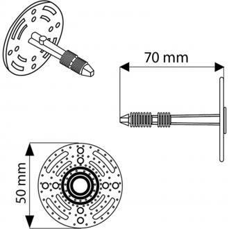 WYKAMOL CM PLASTER PLUG W/SEAL 200PK 60MM CMPLASTERSEAL200