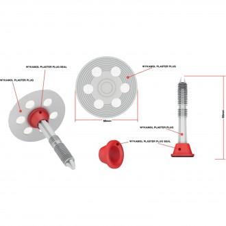 WYKAMOL CM PLASTER PLUG W/SEAL 200PK 60MM CMPLASTERSEAL200